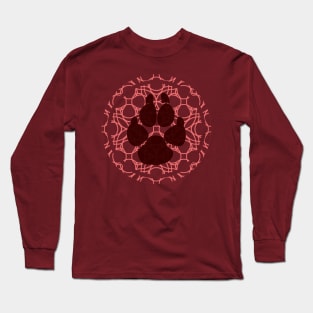 Red dog paw Long Sleeve T-Shirt